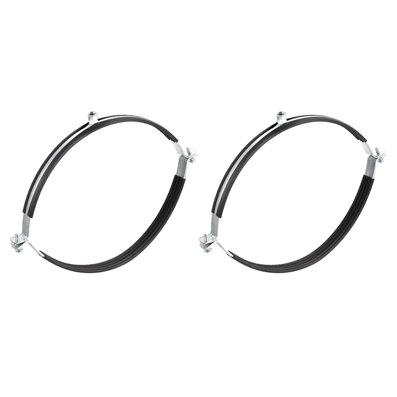 Uxcell Rigid Pipe Strap Clamp, Carbon Steel Pipe Bracket Tube Clip Nut Size for Water Tube Pipe