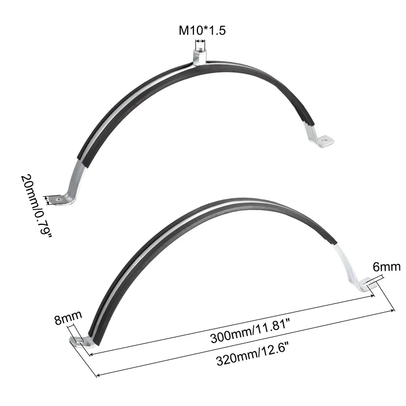 Uxcell Rigid Pipe Strap Clamp, Carbon Steel Pipe Bracket Tube Clip Nut Size for Water Tube Pipe