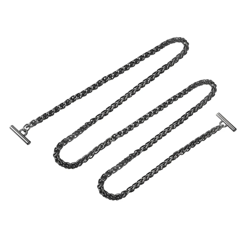 Uxcell Iron Flat Chain Strap, Handbag Purse Chain Strap DIY Bag Replacement