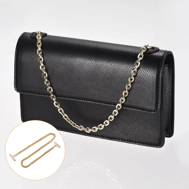 Uxcell Iron Flat Chain Strap, Handbag Purse Chain Strap DIY Bag Replacement