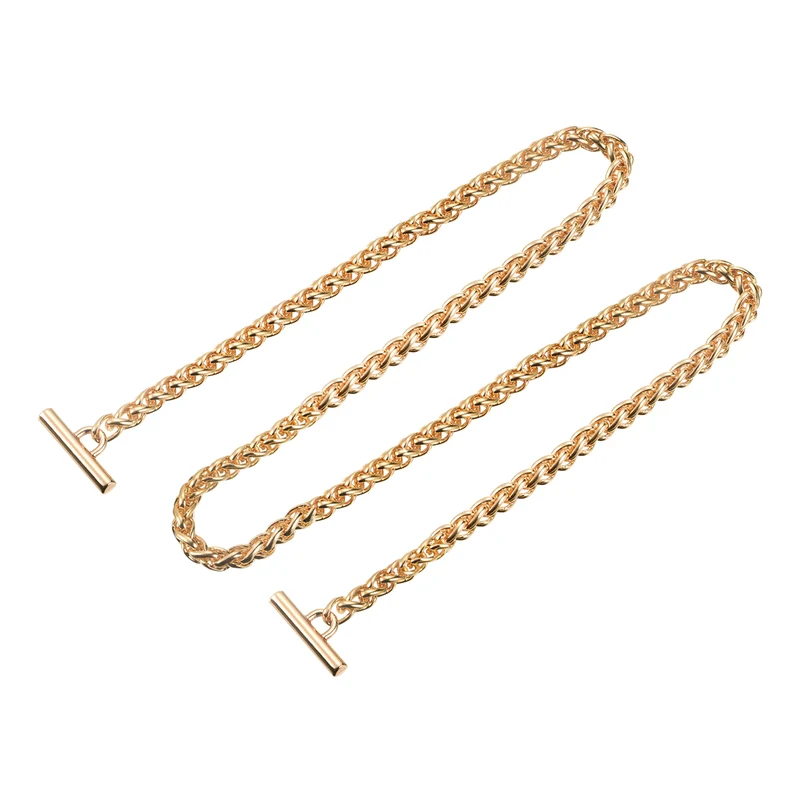 Uxcell Iron Flat Chain Strap, Handbag Purse Chain Strap DIY Bag Replacement