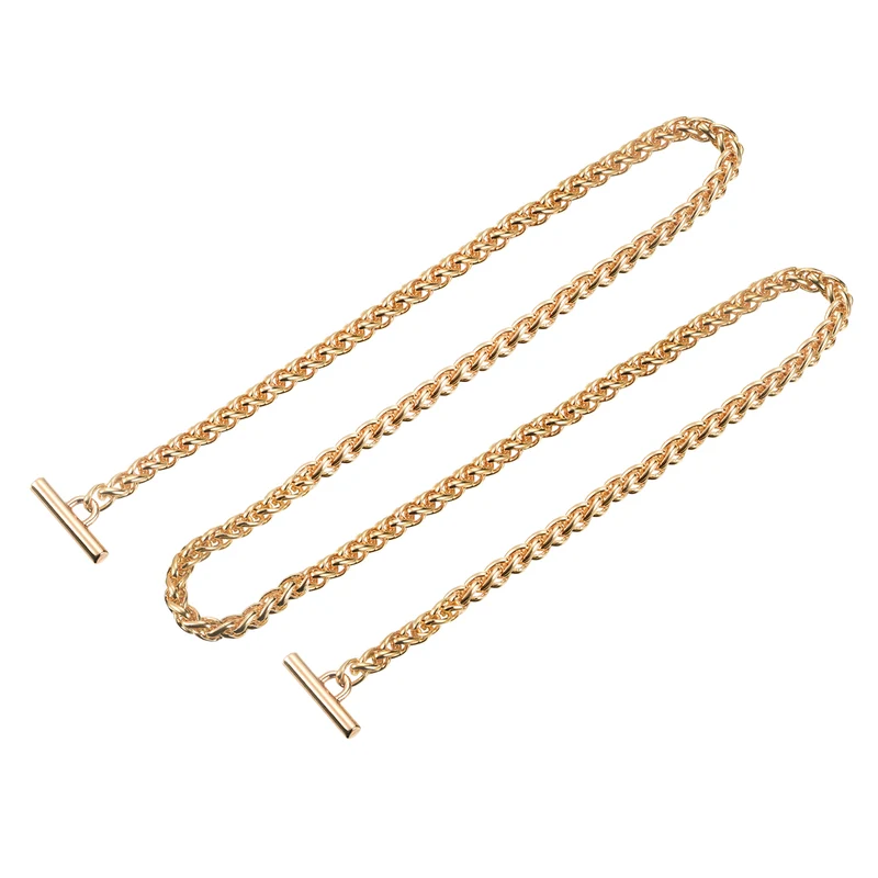 Uxcell Iron Flat Chain Strap, Handbag Purse Chain Strap DIY Bag Replacement