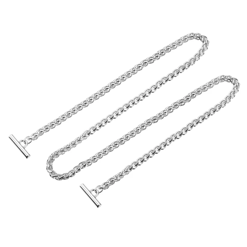Uxcell Iron Flat Chain Strap, Handbag Purse Chain Strap DIY Bag Replacement