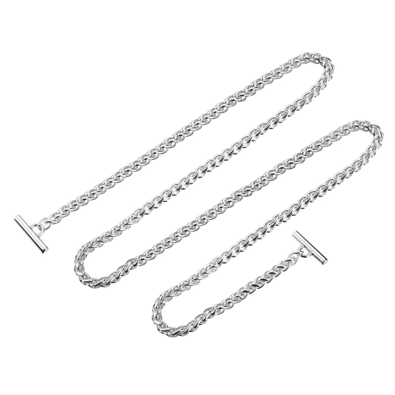 Uxcell Iron Flat Chain Strap, Handbag Purse Chain Strap DIY Bag Replacement