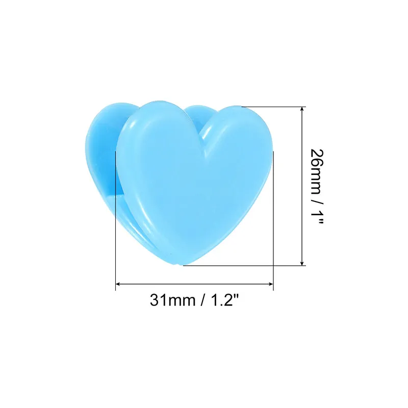Paper and Bag Clips, Heart Shape Clamps Snacks Bag Clips