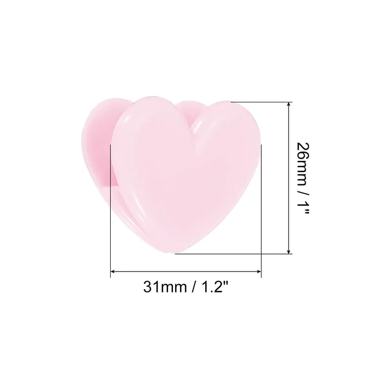 Paper and Bag Clips, Heart Shape Clamps Snacks Bag Clips
