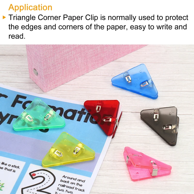 Multifunctional Document Clip, Triangular Clip for Pages Books