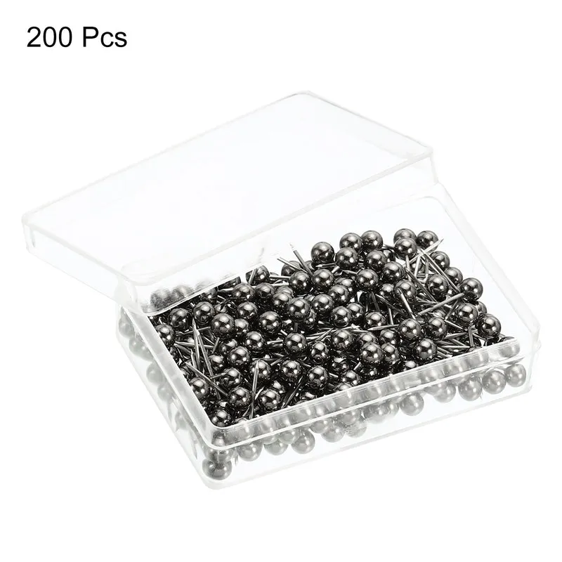 Push Pins, Round Head Map Tacks Thumb Steel Point for World Maps Cork Board