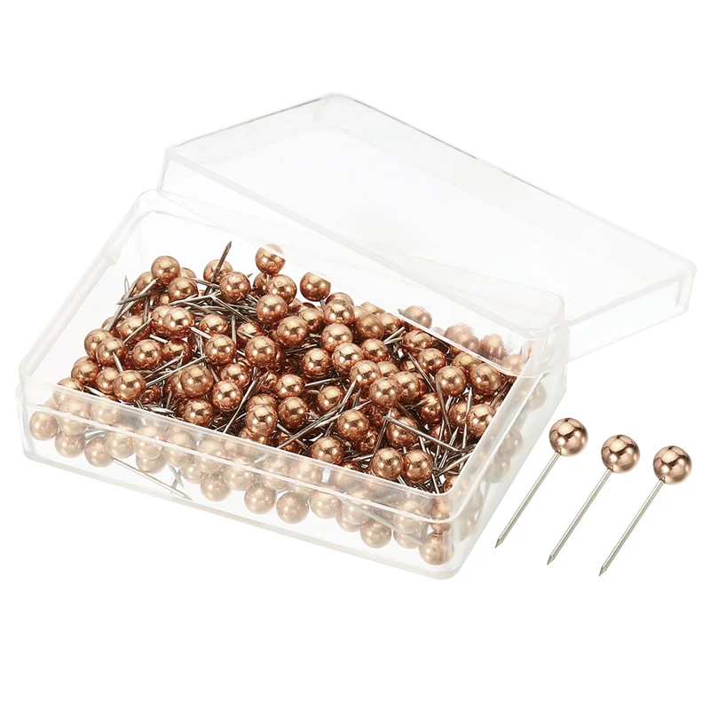 Push Pins, Round Head Map Tacks Thumb Steel Point for World Maps Cork Board