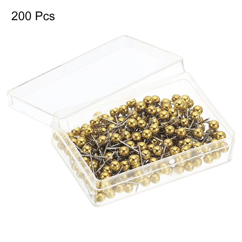 Push Pins, Round Head Map Tacks Thumb Steel Point for World Maps Cork Board