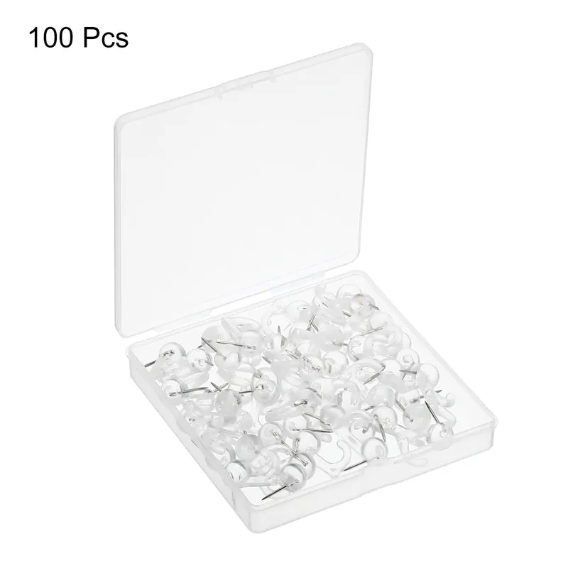 Push Pin Hooks Plastic Head Wall Thumb Tacks Hanging Nails Pushpin for Map Photo Cork Board