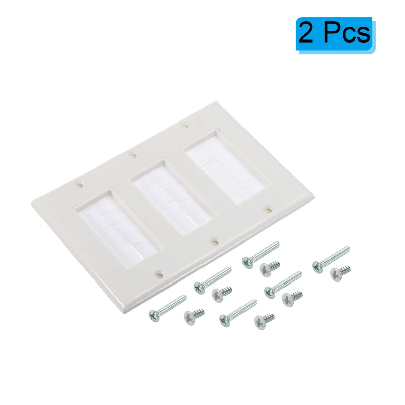 Brush Wall Plate Decoration Wall Panel Three Gang