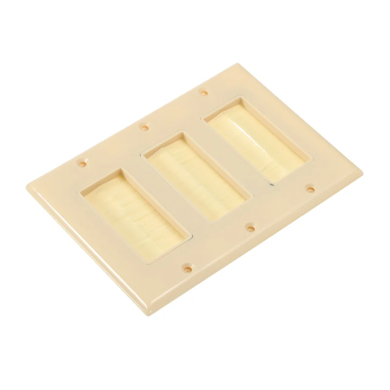 Brush Wall Plate Decoration Wall Panel Three Gang