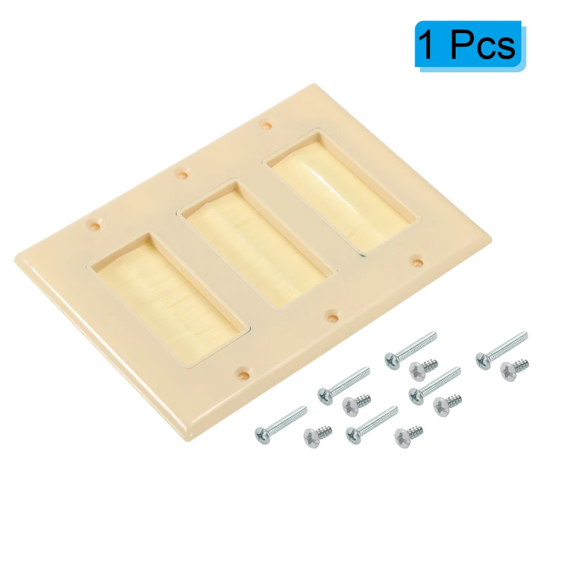 Brush Wall Plate Decoration Wall Panel Three Gang
