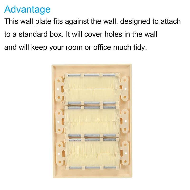Brush Wall Plate Decoration Wall Panel Three Gang