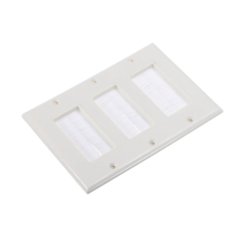 Brush Wall Plate Decoration Wall Panel Three Gang