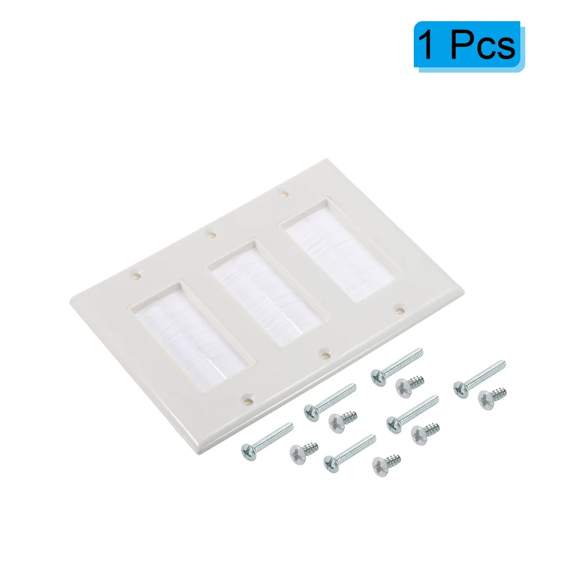 Brush Wall Plate Decoration Wall Panel Three Gang