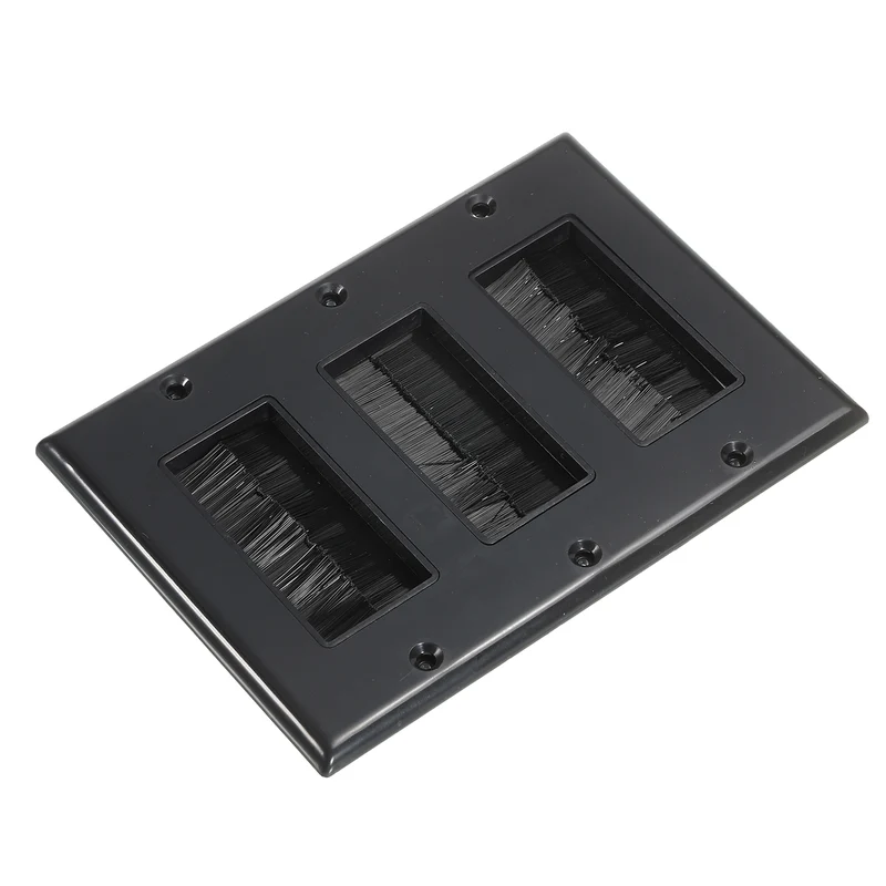 Brush Wall Plate Decoration Wall Panel Three Gang