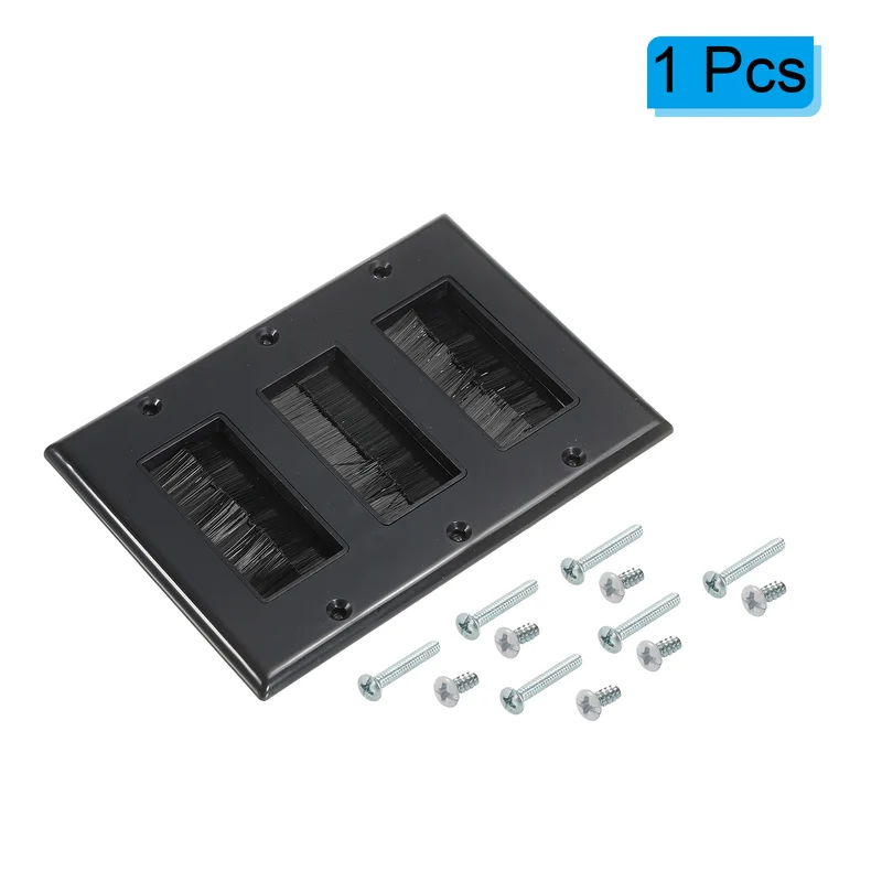 Brush Wall Plate Decoration Wall Panel Three Gang