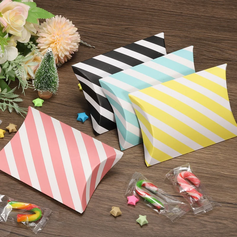Pillow Box Wedding Gift Boxes Paper Box for Gift Wrap Wedding Parties