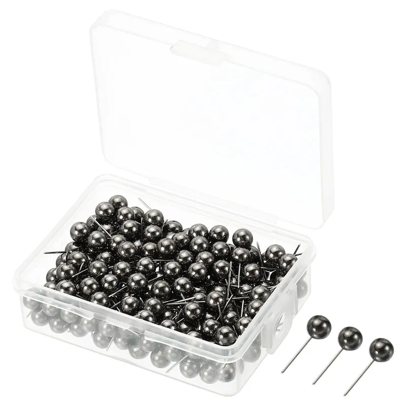 Push Pins, Round Head Map Tacks Thumb Steel Point for World Maps Fabric Marking