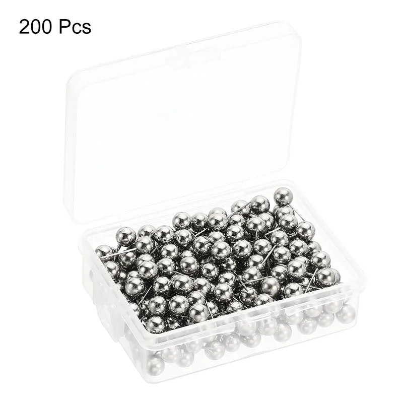 Push Pins, Round Head Map Tacks Thumb Steel Point for World Maps Fabric Marking