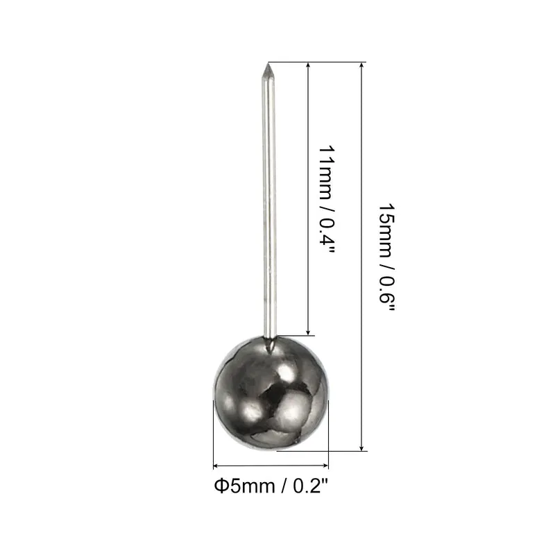 Push Pins, Round Head Map Tacks Thumb Steel Point for World Map Cork Board