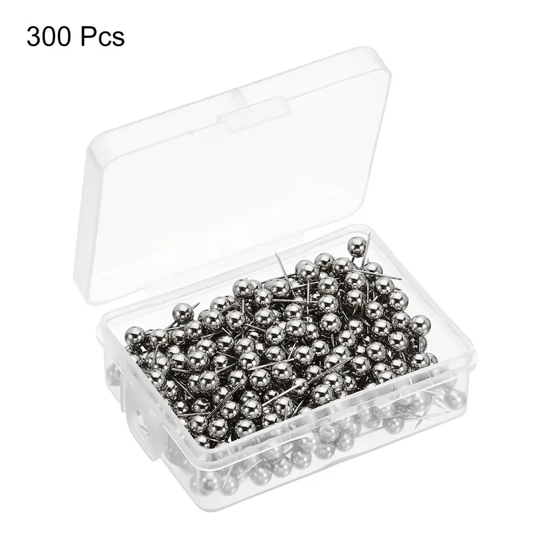 Push Pins, Round Head Map Tacks Thumb Steel Point for World Map Cork Board