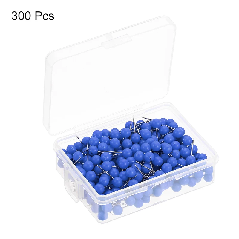 Push Pins, Round Head Map Tacks Thumb Steel Point for World Map Cork Board