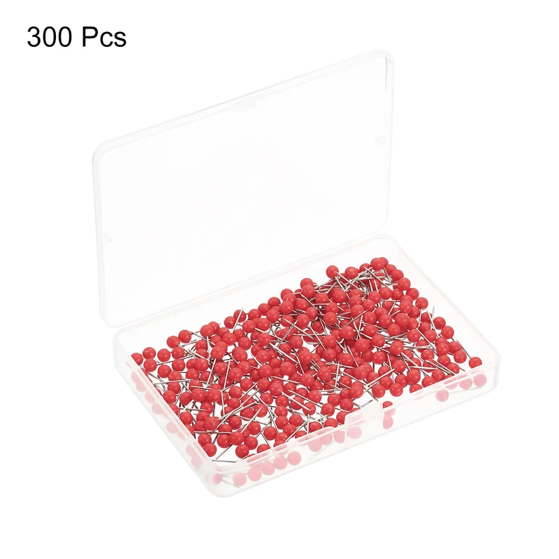 Push Pins, Round Head Map Tacks Thumb Steel Point for World Maps Cork Boards