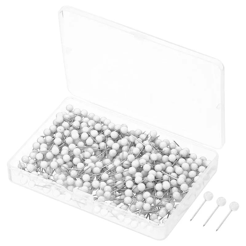 Push Pins, Round Head Map Tacks Thumb Steel Point for World Maps Cork Boards