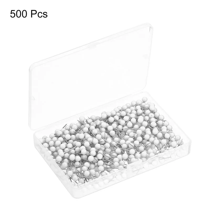 Push Pins, Round Head Map Tacks Thumb Steel Point for World Maps Cork Boards