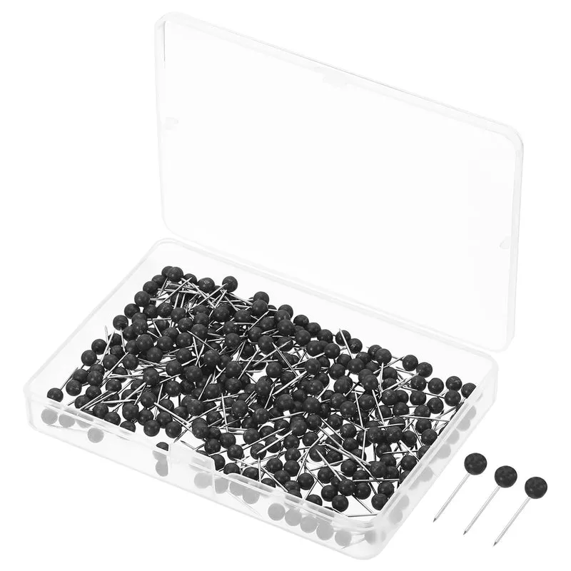 Push Pins, Round Head Map Tacks Thumb Steel Point for World Maps Cork Boards