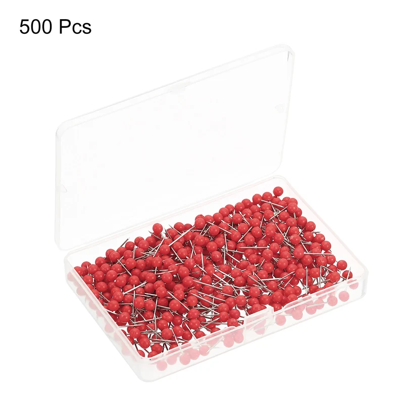 Push Pins, Round Head Map Tacks Thumb Steel Point for World Maps Cork Boards