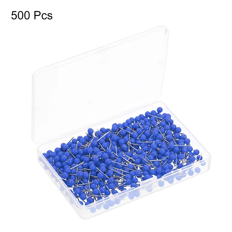 Push Pins, Round Head Map Tacks Thumb Steel Point for World Maps Cork Boards