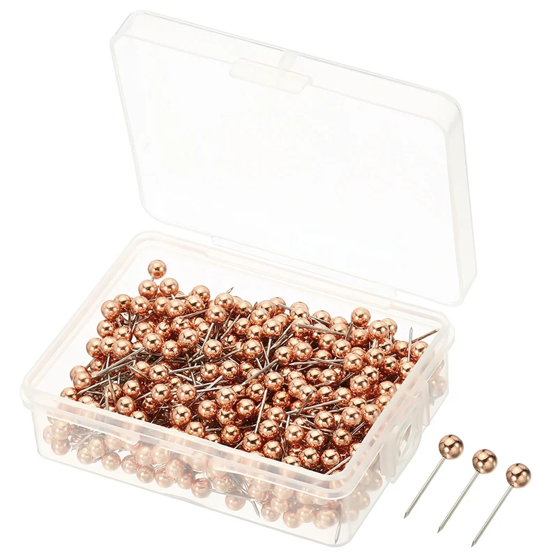 Push Pins, Round Head Map Tacks Thumb Steel Point for World Maps Cork Boards