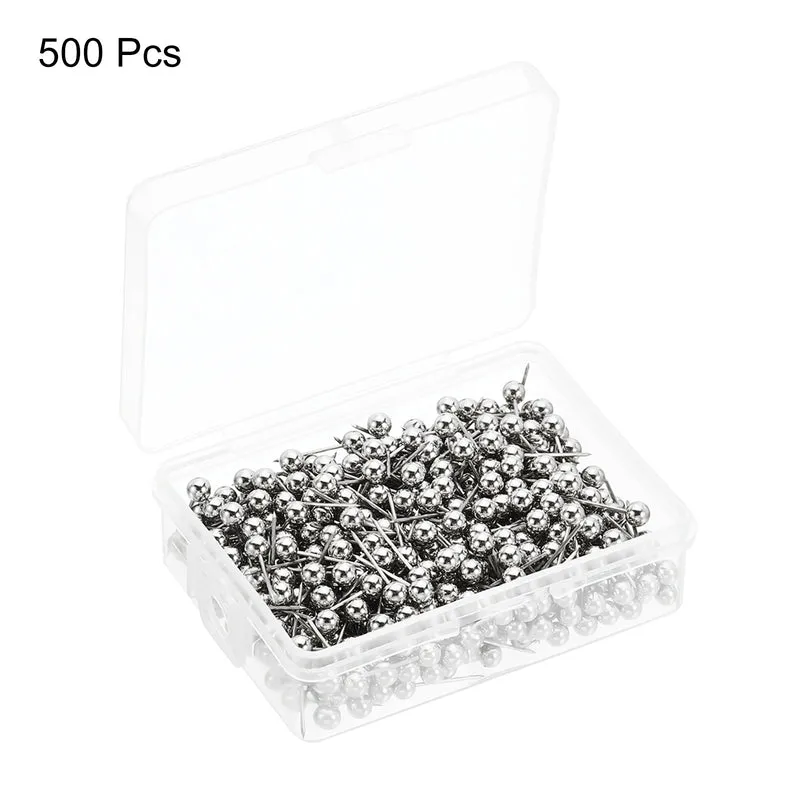 Push Pins, Round Head Map Tacks Thumb Steel Point for World Maps Cork Boards
