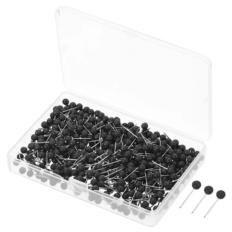 Push Pins, Round Head Map Tacks Thumb Steel Point for World Maps Cork Boards