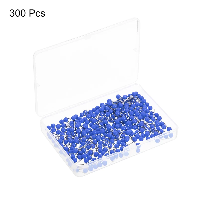 Push Pins, Round Head Map Tacks Thumb Steel Point for World Maps Cork Boards