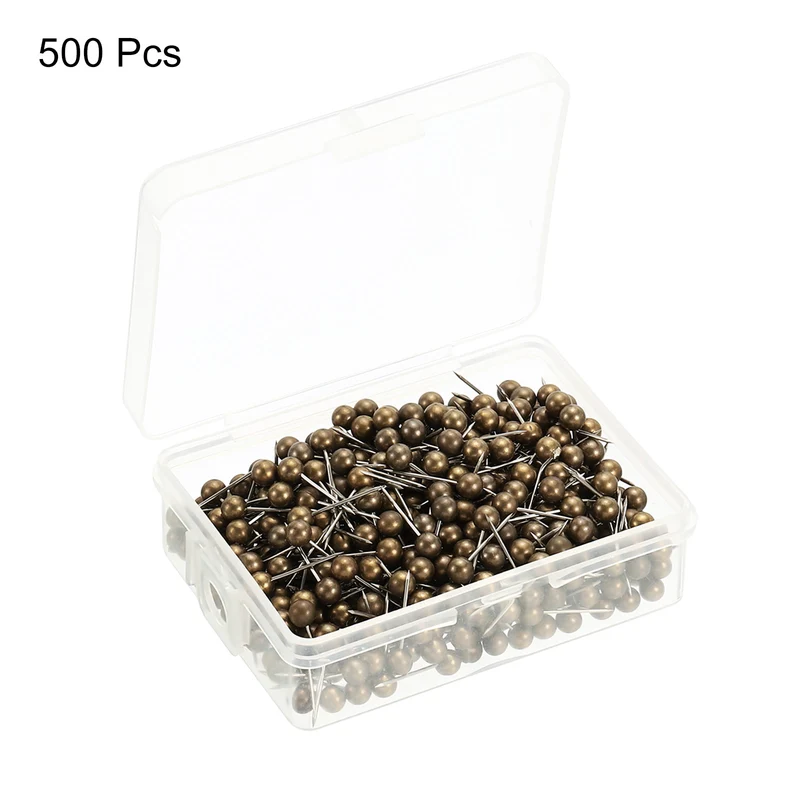 Push Pins, Round Head Map Tacks Thumb Steel Point for World Maps Cork Boards