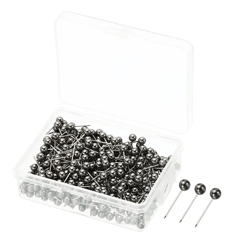 Push Pins, Round Head Map Tacks Thumb Steel Point for World Maps Cork Boards