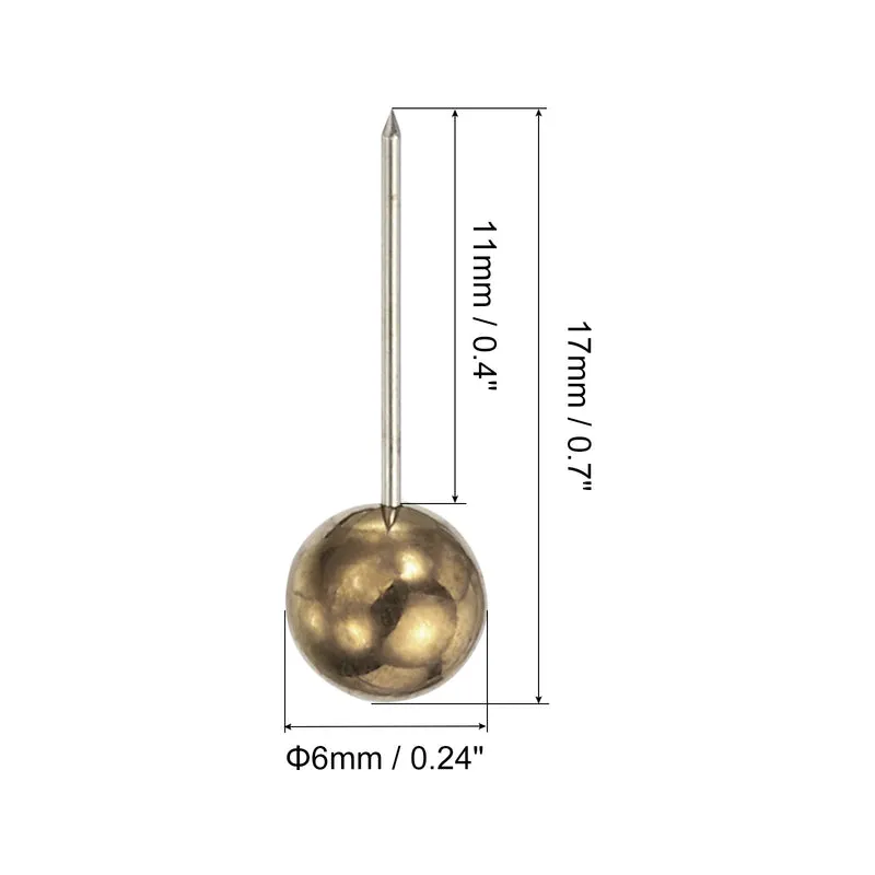 Push Pins, Round Head Map Tacks Thumb Steel Point for Office Cork Board