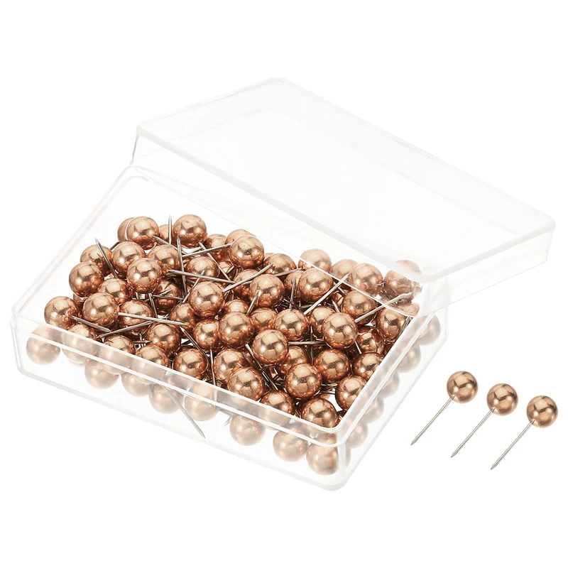 Push Pins, Round Head Map Tacks Thumb Steel Point for Office Cork Board