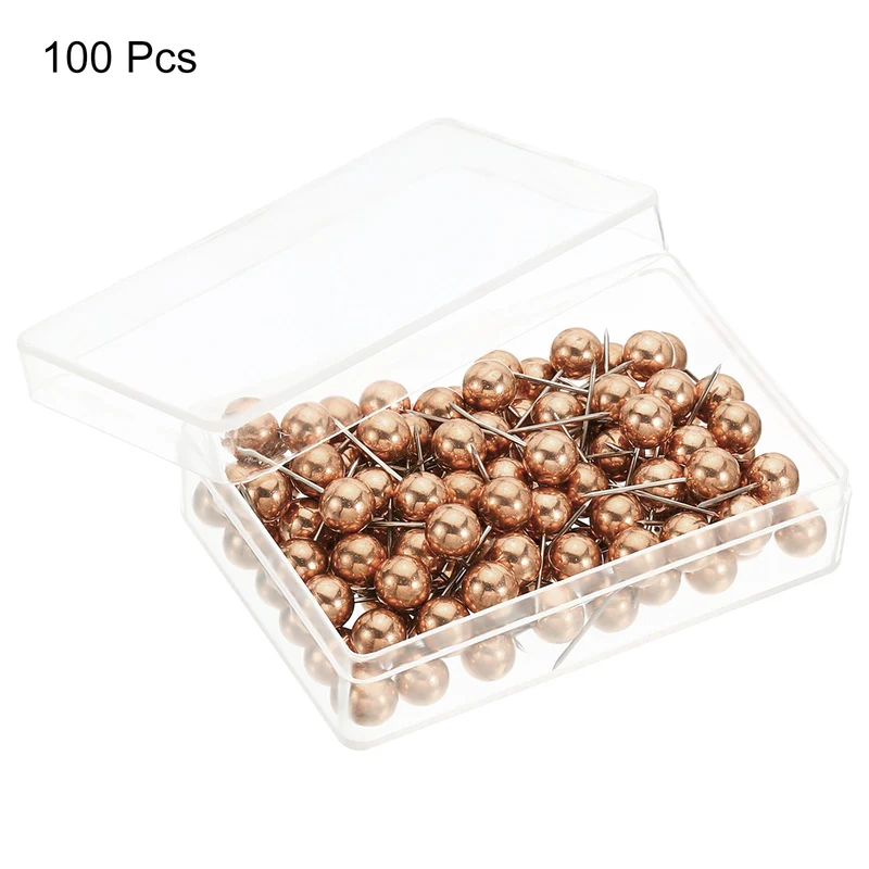 Push Pins, Round Head Map Tacks Thumb Steel Point for Office Cork Board