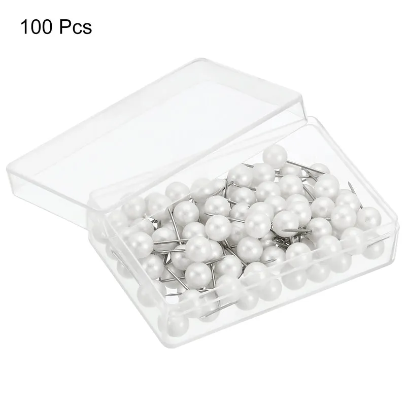 Push Pins, Round Head Map Tacks Thumb Steel Point for Office Cork Board
