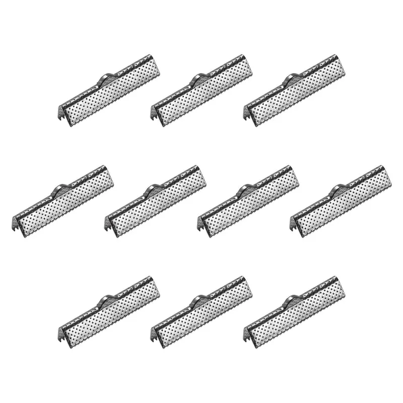 Uxcell Ribbon Crimp Clamp Ends, Bookmark Pinch Cord End Clasps For DIY Crafts