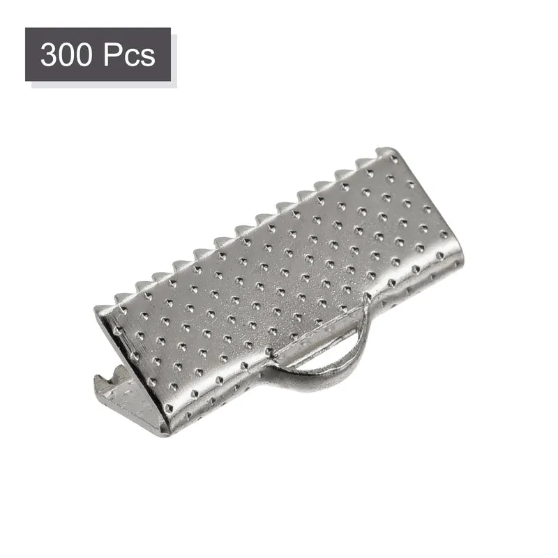 Uxcell Ribbon Crimp Clamp Ends, Bookmark Pinch Cord End Clasps For DIY Craft