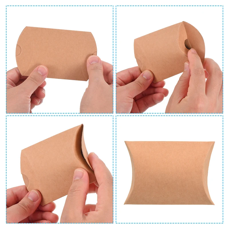 Pillow Boxes Wedding Gift Box Paper Box for Gift Wrap Wedding Party