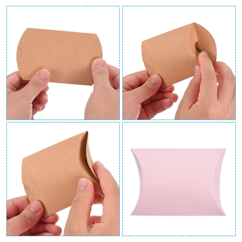Pillow Boxes Wedding Gift Box Paper Box for Gift Wrap Wedding Party