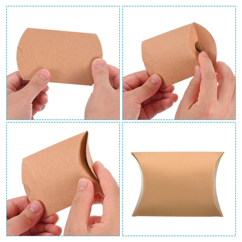 Pillow Boxes Wedding Gift Box Paper Box for Gift Wrap Wedding Party